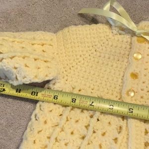 Clotilde Mustard Yellow and Baby Pink Luxe Knitted Blanket main image 1